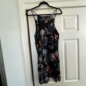 Cotton On Black Floral Swing Dress